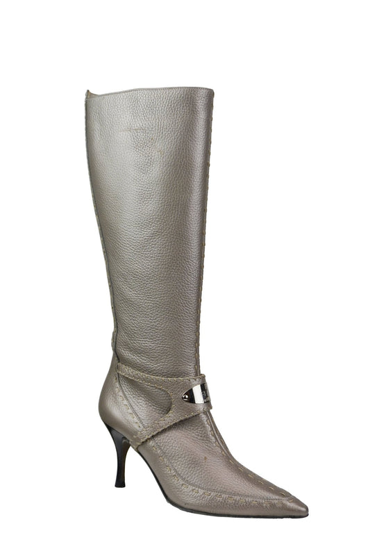 Fendi Heeled Boots / 35 - Jade Vintage