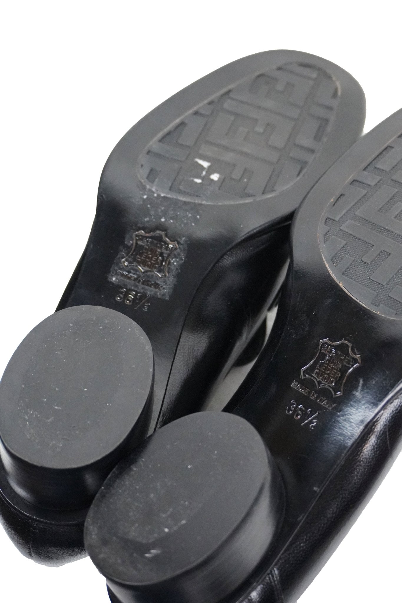 Fendi Heeled Loafers / 36.5 - Jade Vintage