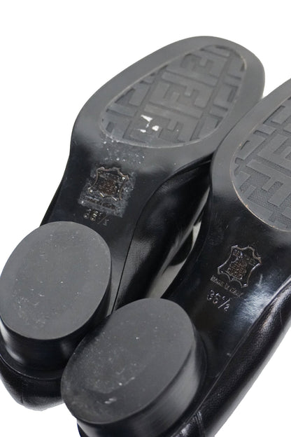 Fendi Heeled Loafers / 36.5 - Jade Vintage