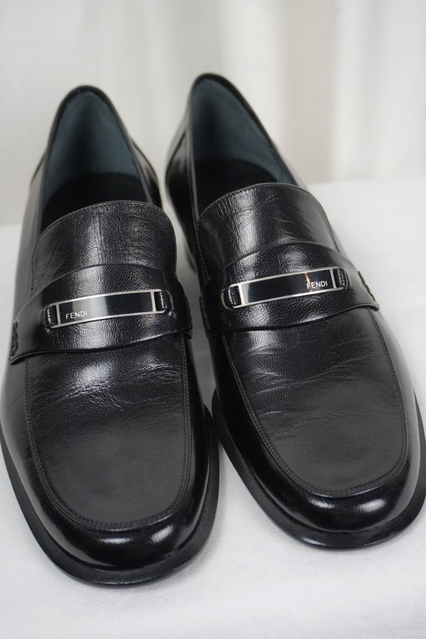 Fendi Heeled Loafers / 36.5 - Jade Vintage