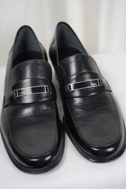 Fendi Heeled Loafers / 36.5 - Jade Vintage