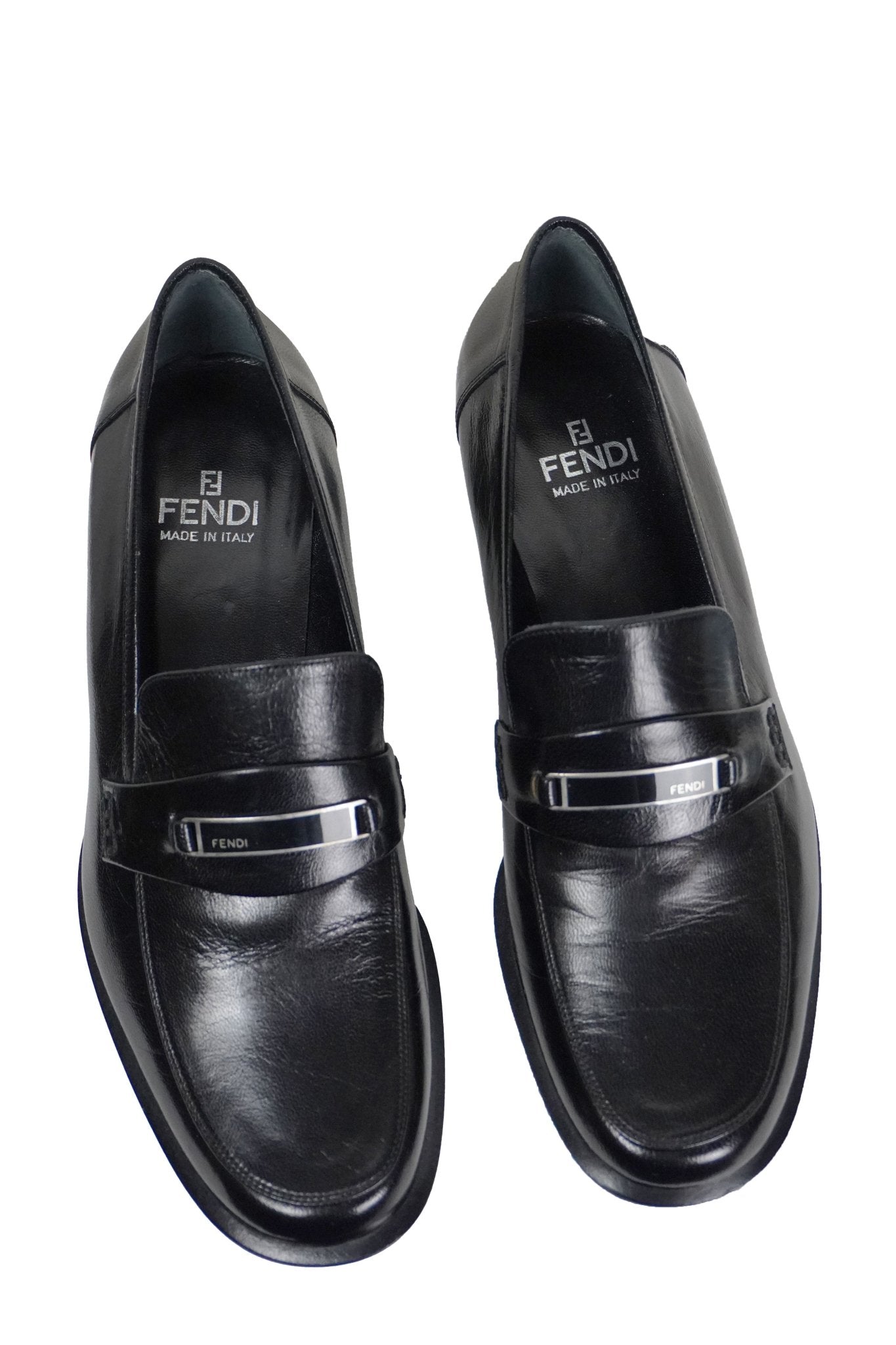 Fendi Heeled Loafers / 36.5 - Jade Vintage