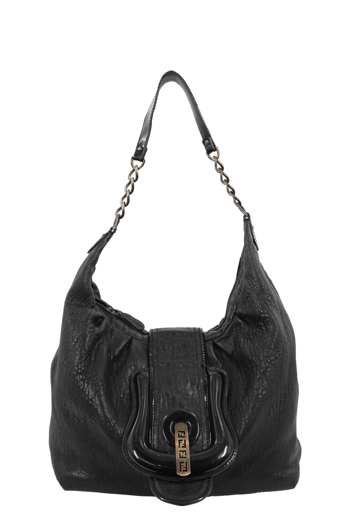 Fendi Leather Hobo Bag - Jade Vintage