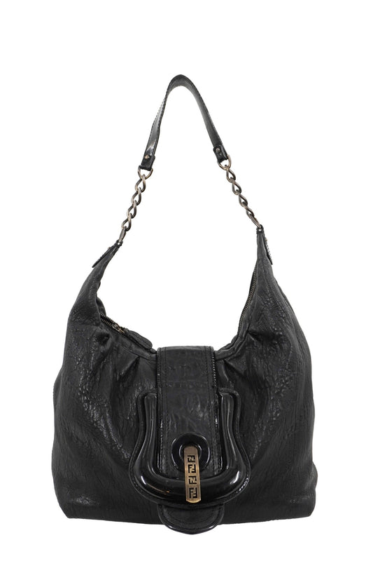 Fendi Leather Hobo Bag - Jade Vintage