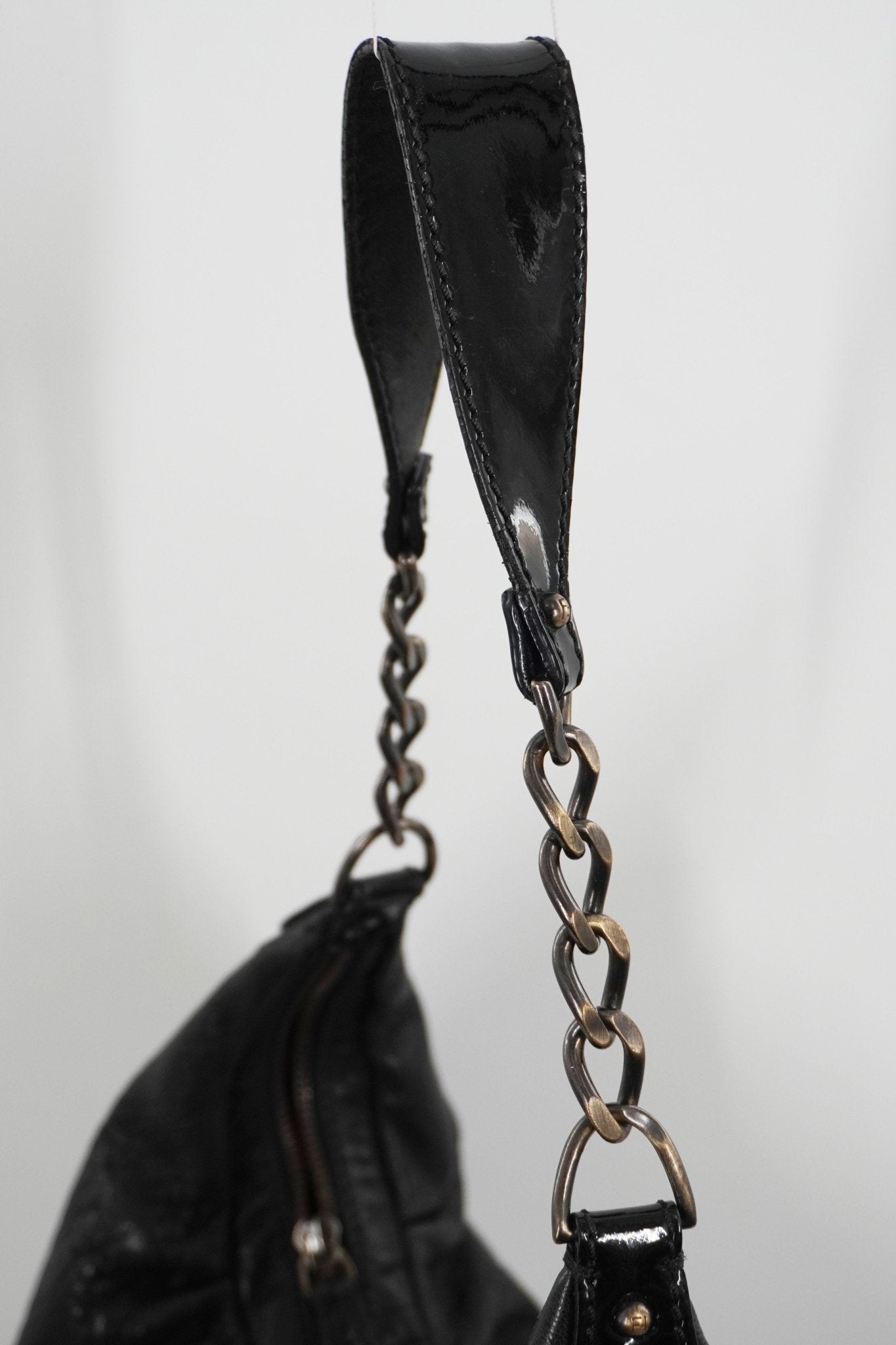 Fendi Leather Hobo Bag - Jade Vintage