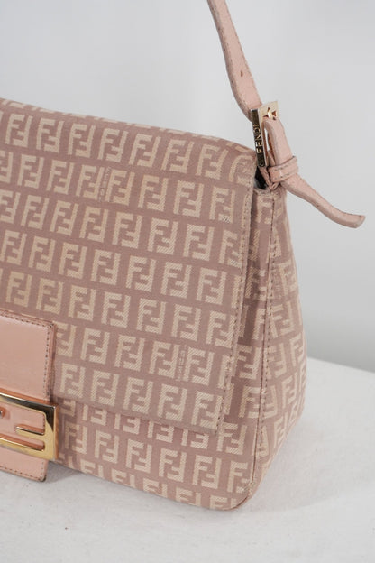 Fendi Mamma Baguette Beige Pink - Jade Vintage