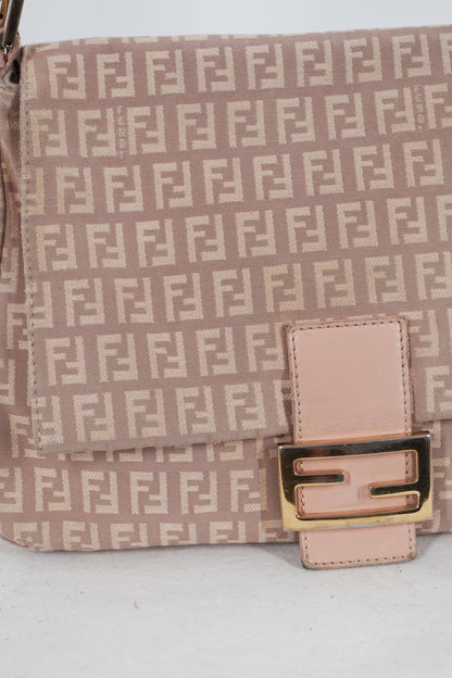 Fendi Mamma Baguette Beige Pink - Jade Vintage