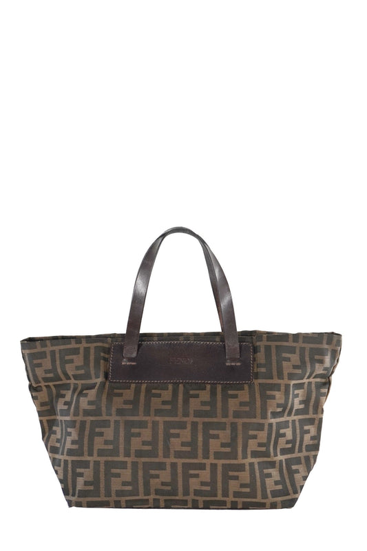 Fendi Zucca Canvas Small Tote Handbag - Jade Vintage