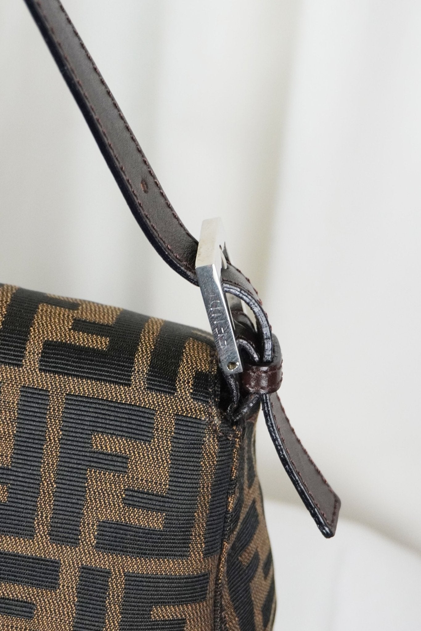 Fendi Zucca Mamma Baguette - Jade Vintage