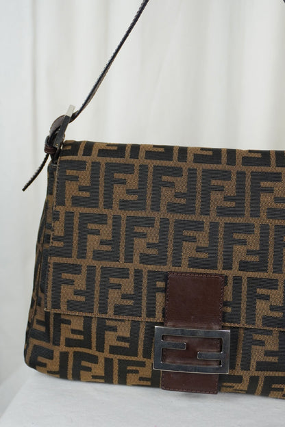 Fendi Zucca Mamma Baguette - Jade Vintage