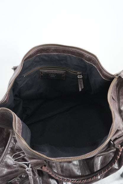 F/W 2009 Balenciaga Charbon Brown Weekender - Jade Vintage
