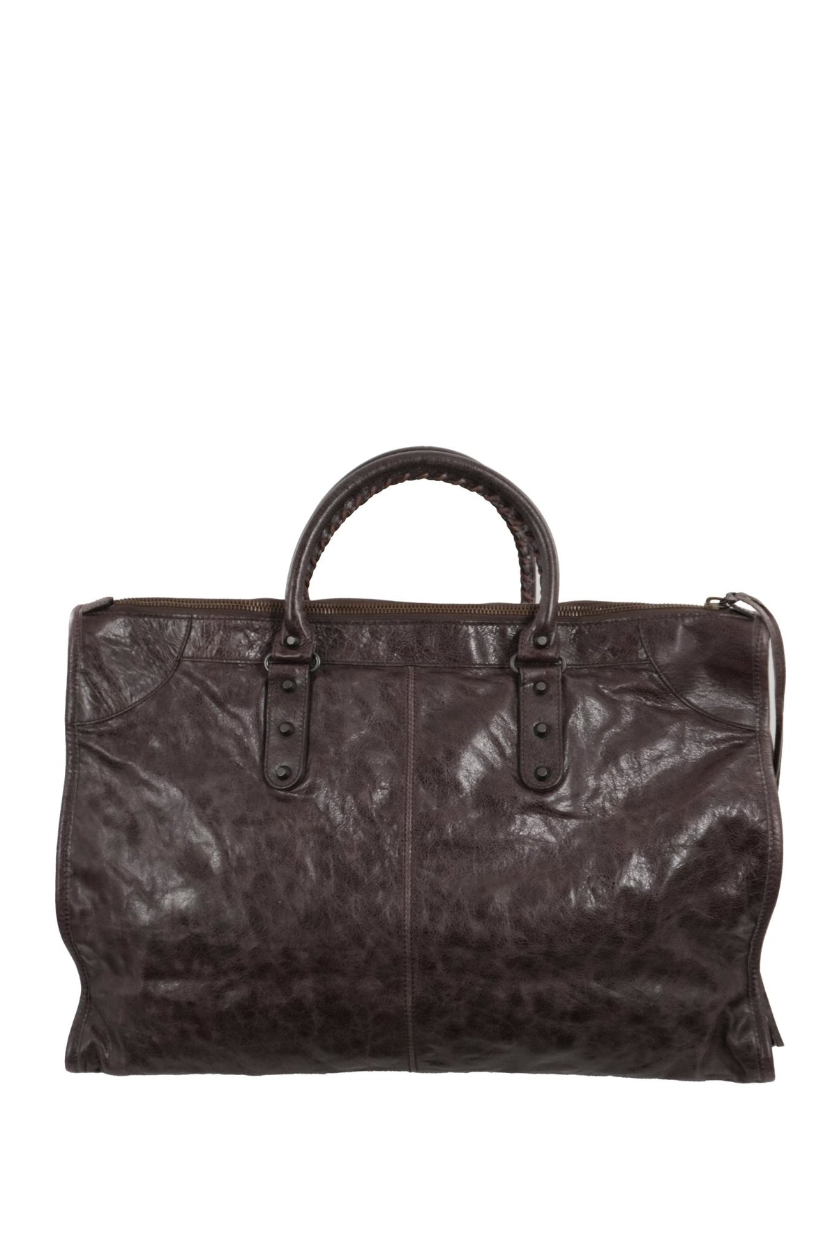 F/W 2009 Balenciaga Charbon Brown Weekender - Jade Vintage
