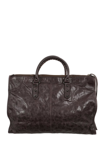 F/W 2009 Balenciaga Charbon Brown Weekender - Jade Vintage