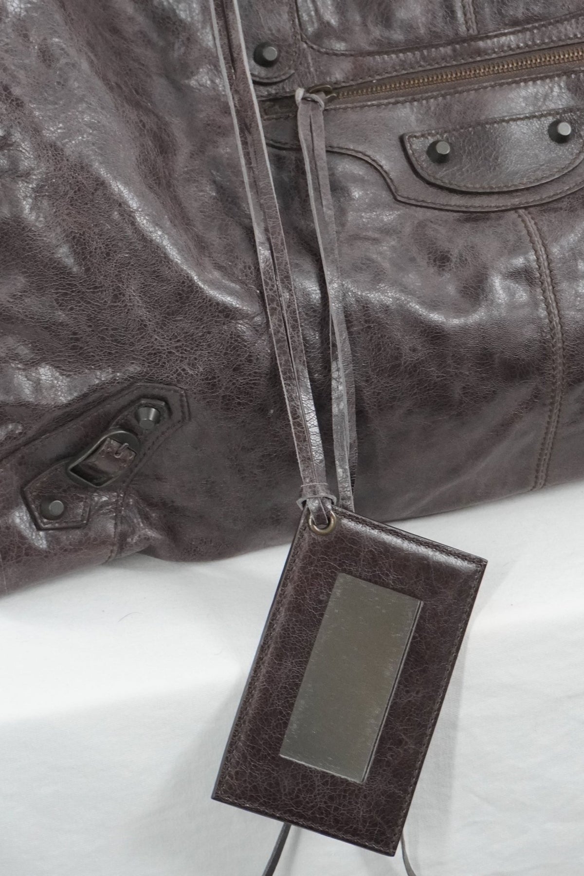 F/W 2009 Balenciaga Charbon Brown Weekender - Jade Vintage
