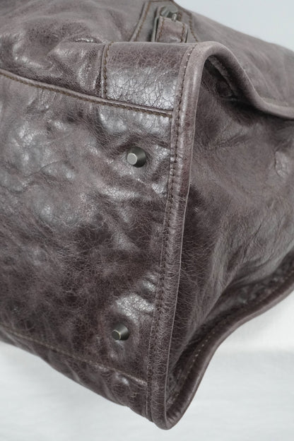 F/W 2009 Balenciaga Charbon Brown Weekender - Jade Vintage