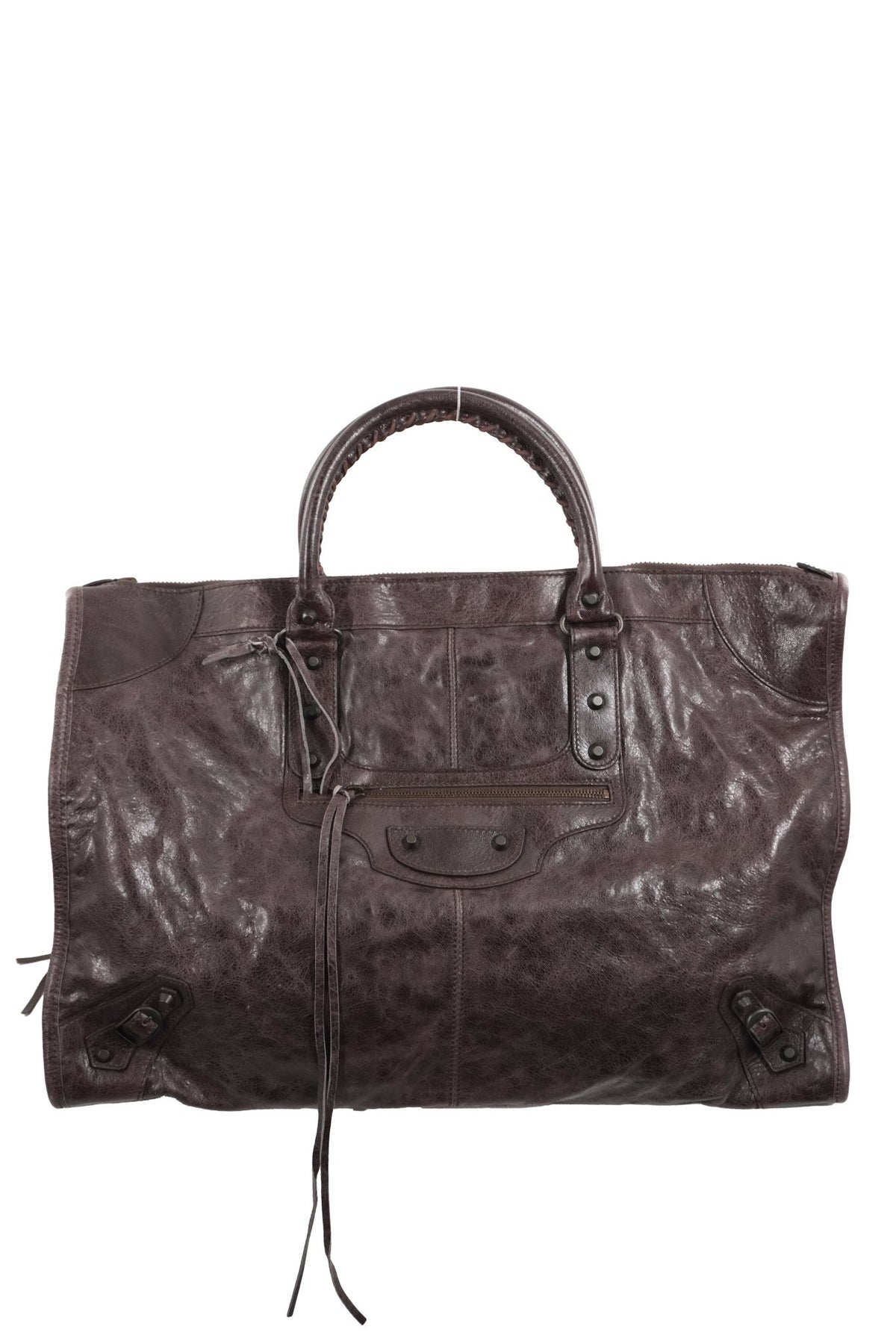 F/W 2009 Balenciaga Charbon Brown Weekender - Jade Vintage