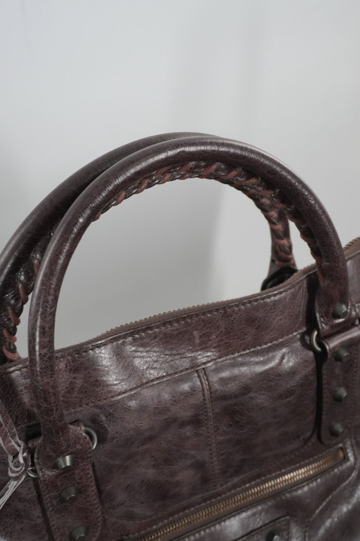 F/W 2009 Balenciaga Charbon Brown Weekender - Jade Vintage