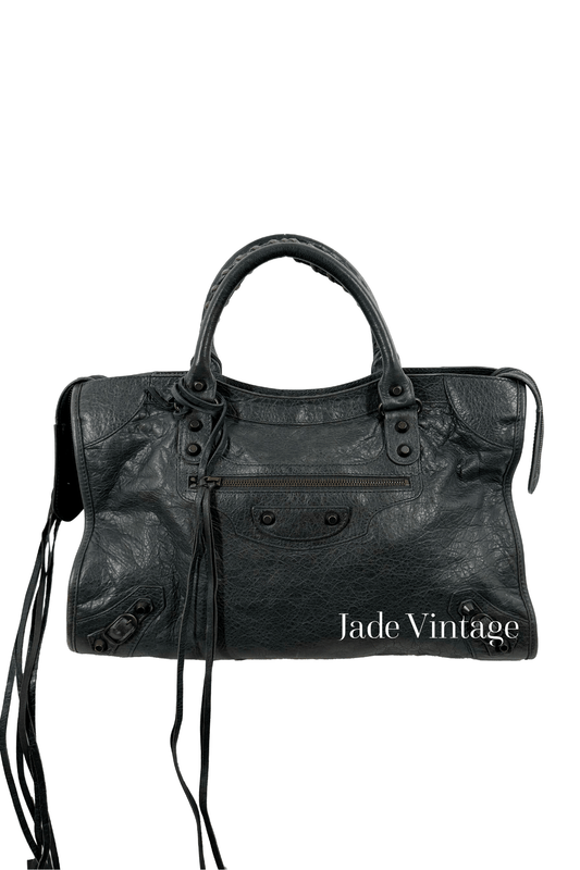 F/W 2011 Balenciaga City Bag Anthracite - Jade Vintage
