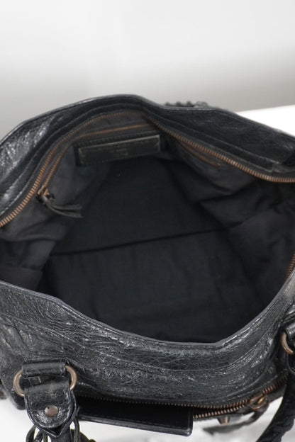 F/W 2013 Balenciaga Black Medium City Bag - Jade Vintage