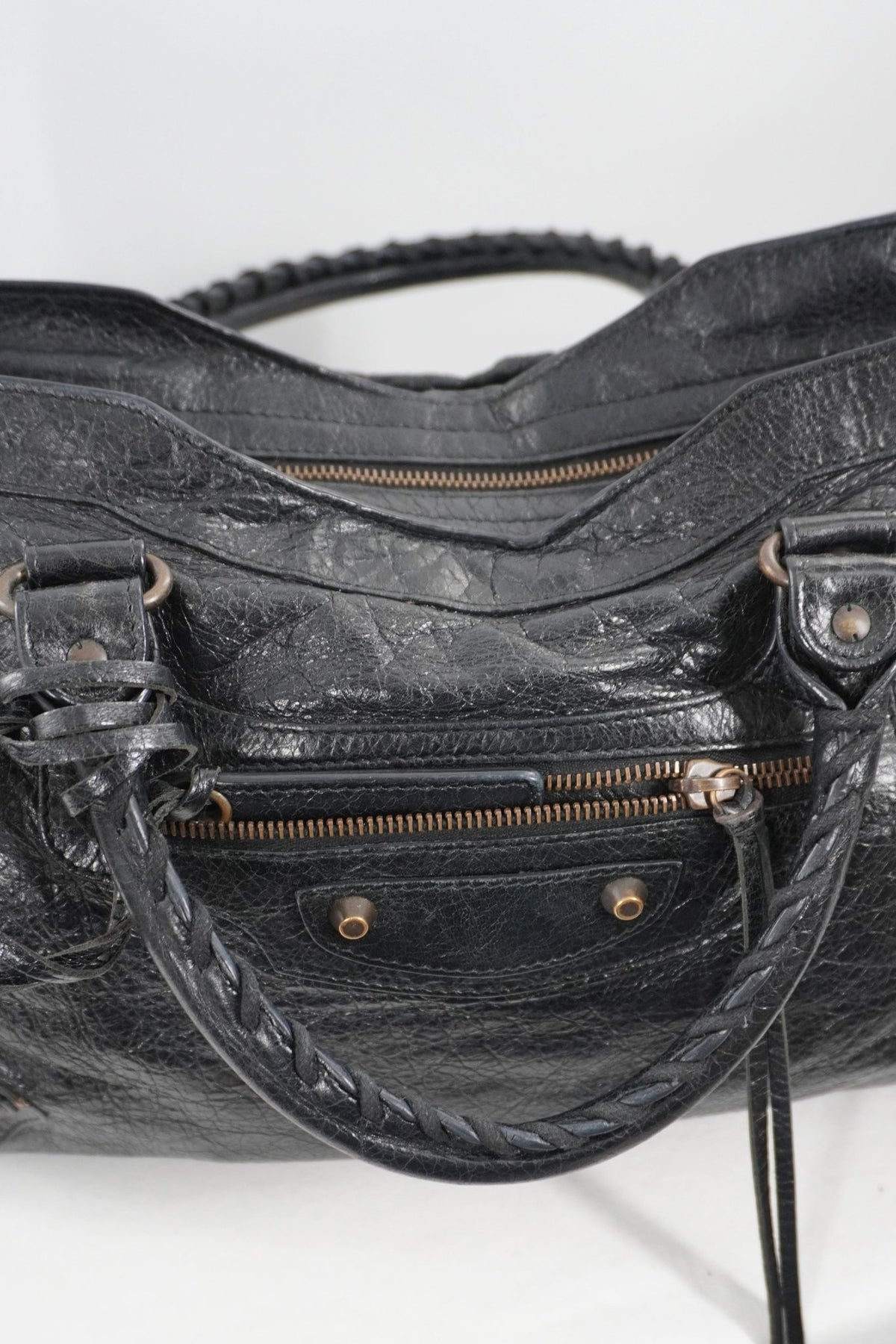 F/W 2013 Balenciaga Black Medium City Bag - Jade Vintage