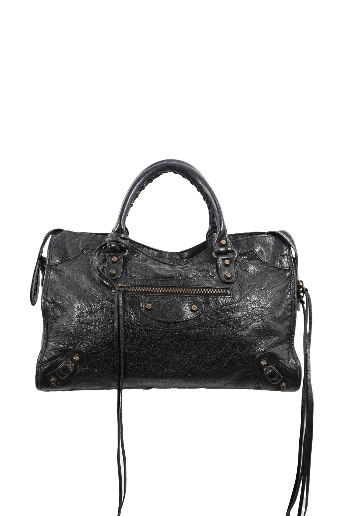 F/W 2013 Balenciaga Black Medium City Bag - Jade Vintage