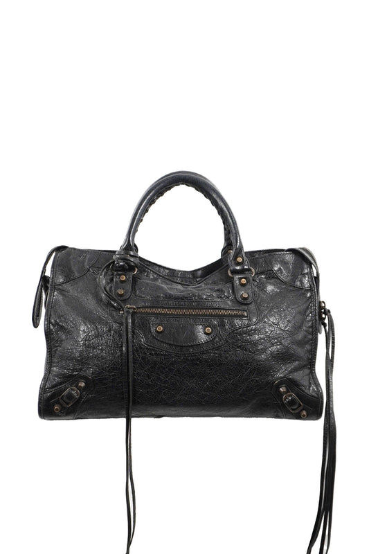 F/W 2013 Balenciaga Black Medium City Bag - Jade Vintage