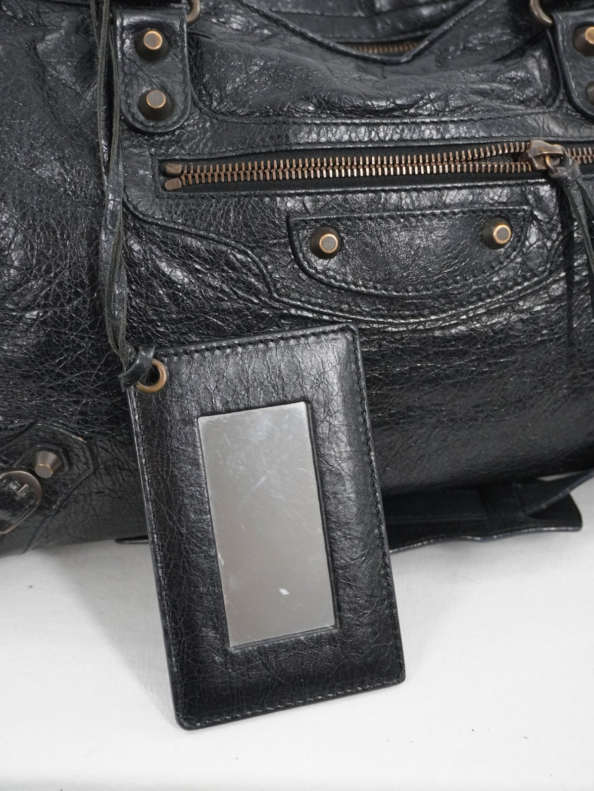 F/W 2013 Balenciaga Black Medium City Bag - Jade Vintage