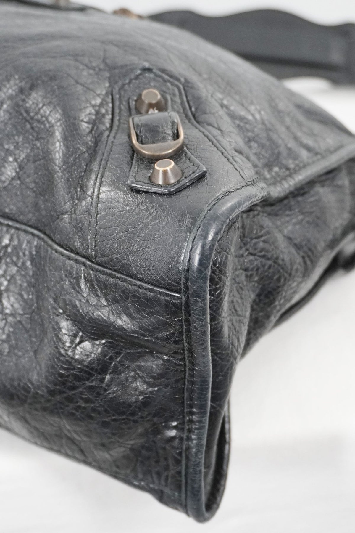 F/W 2013 Balenciaga Black Medium City Bag - Jade Vintage