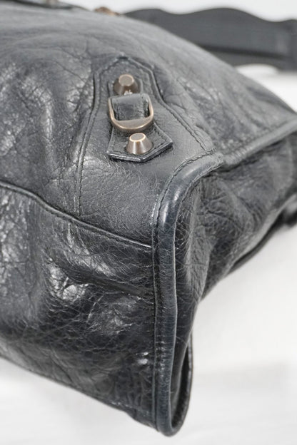 F/W 2013 Balenciaga Black Medium City Bag - Jade Vintage