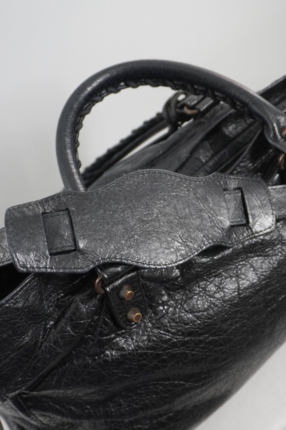 F/W 2013 Balenciaga Black Medium City Bag - Jade Vintage