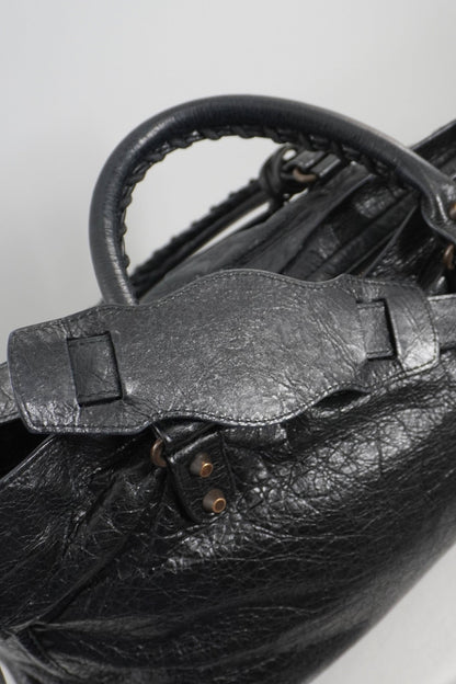 F/W 2013 Balenciaga Black Medium City Bag - Jade Vintage