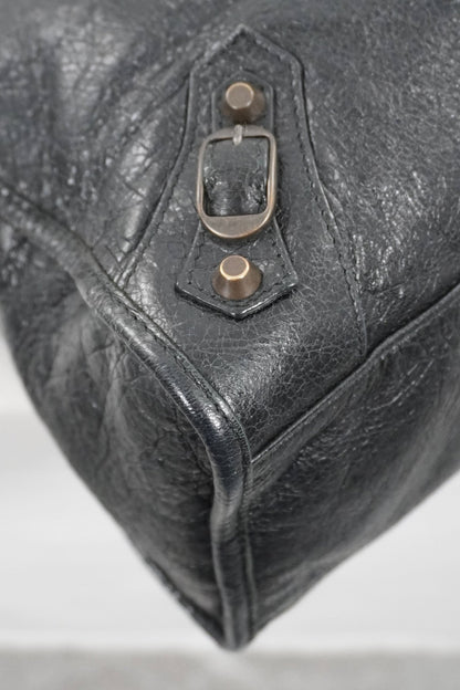 F/W 2013 Balenciaga Black Medium City Bag - Jade Vintage