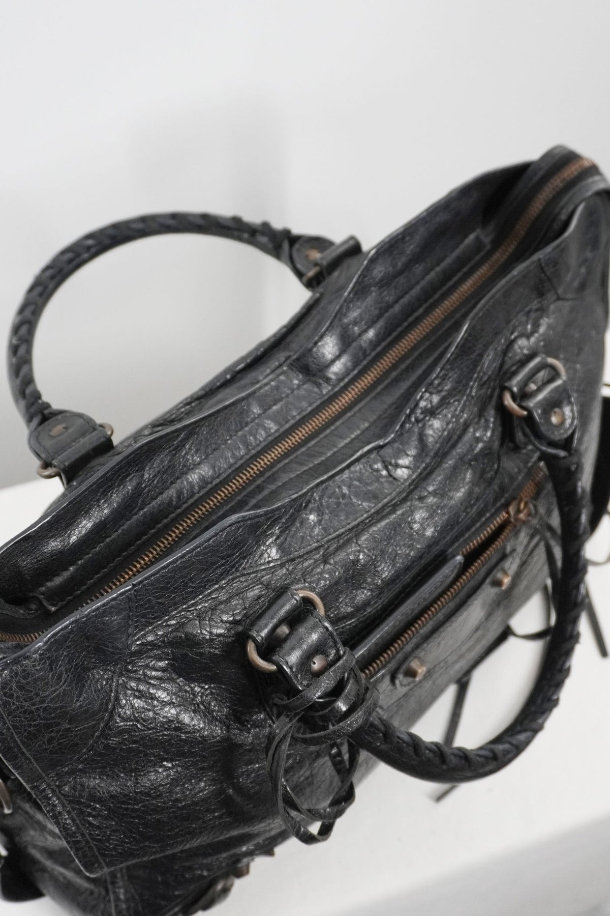 F/W 2013 Balenciaga Black Medium City Bag - Jade Vintage