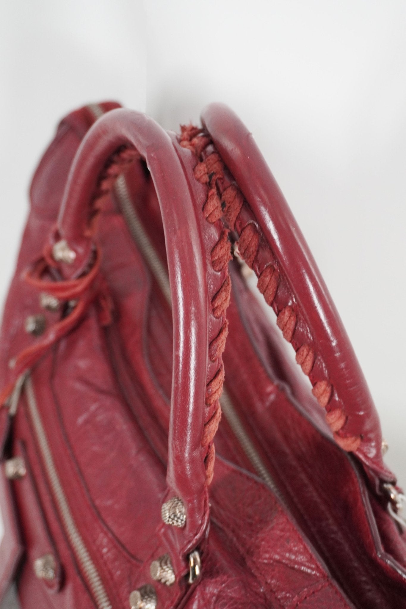 F/W 2015 Balenciaga City Bag Burgundy - Jade Vintage