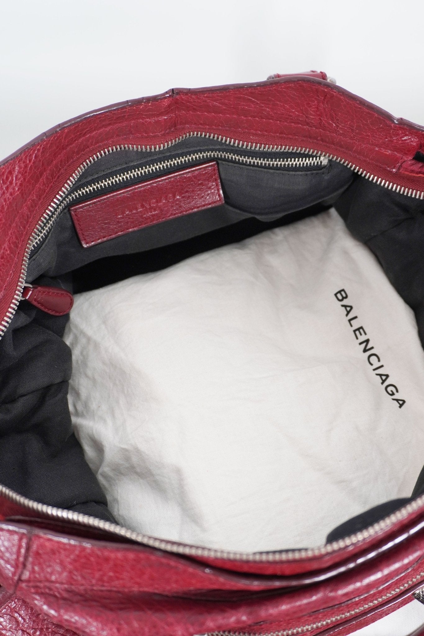 F/W 2015 Balenciaga City Bag Burgundy - Jade Vintage