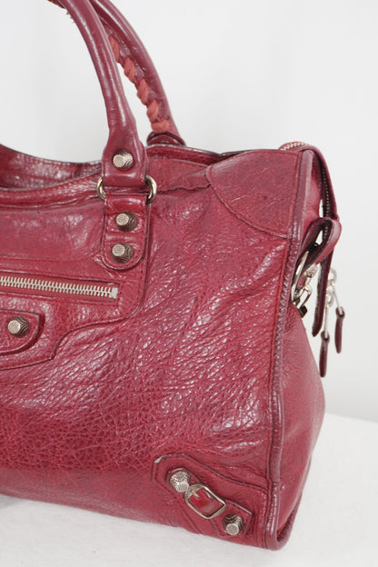 F/W 2015 Balenciaga City Bag Burgundy - Jade Vintage