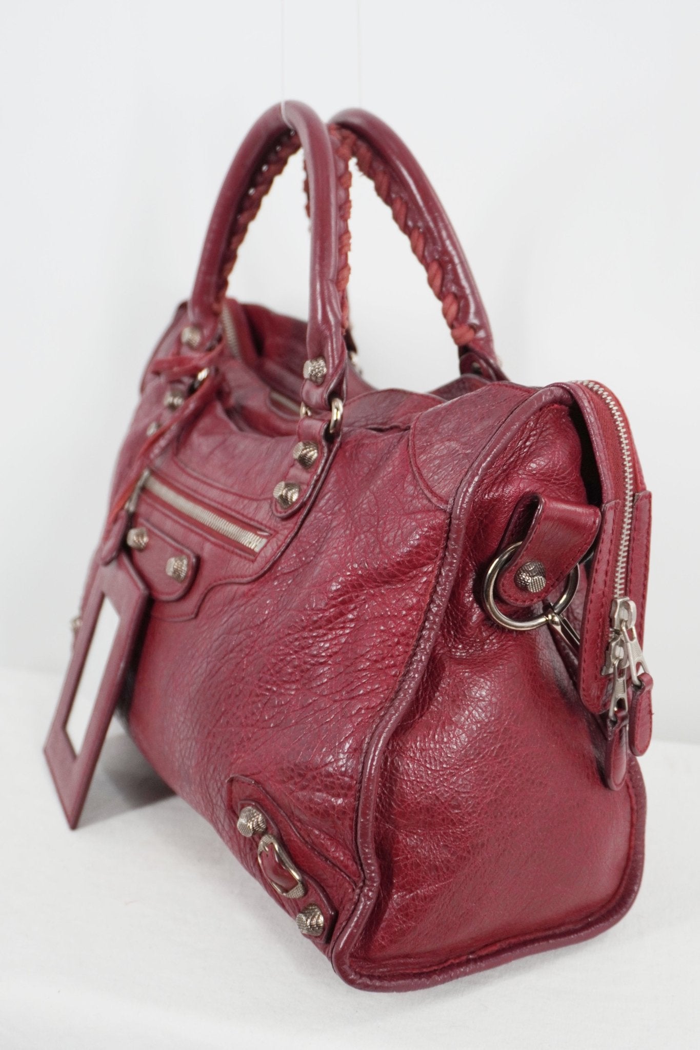 F/W 2015 Balenciaga City Bag Burgundy - Jade Vintage