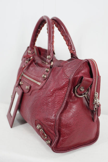 F/W 2015 Balenciaga City Bag Burgundy - Jade Vintage
