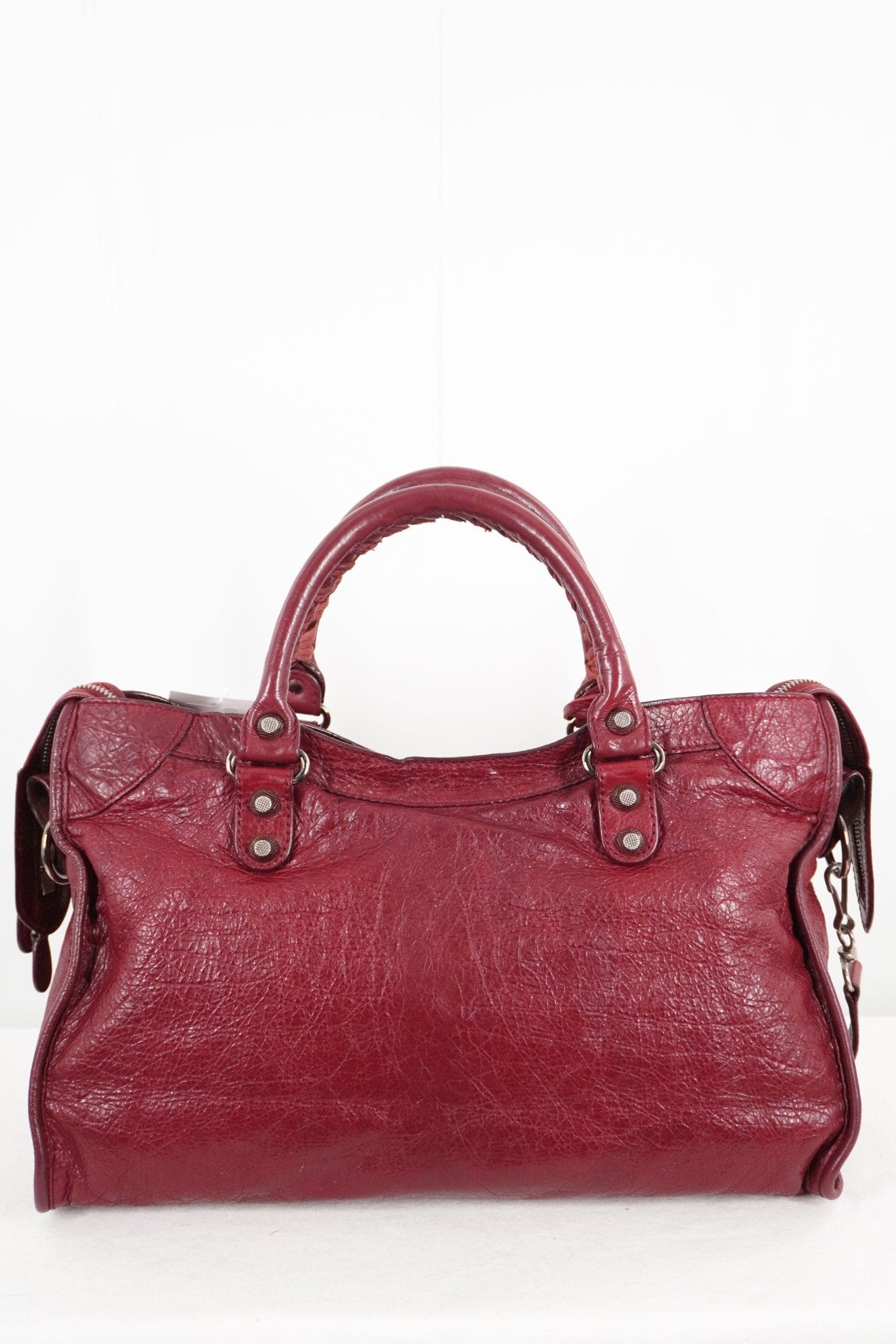 F/W 2015 Balenciaga City Bag Burgundy - Jade Vintage
