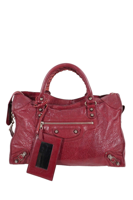 F/W 2015 Balenciaga City Bag Burgundy - Jade Vintage