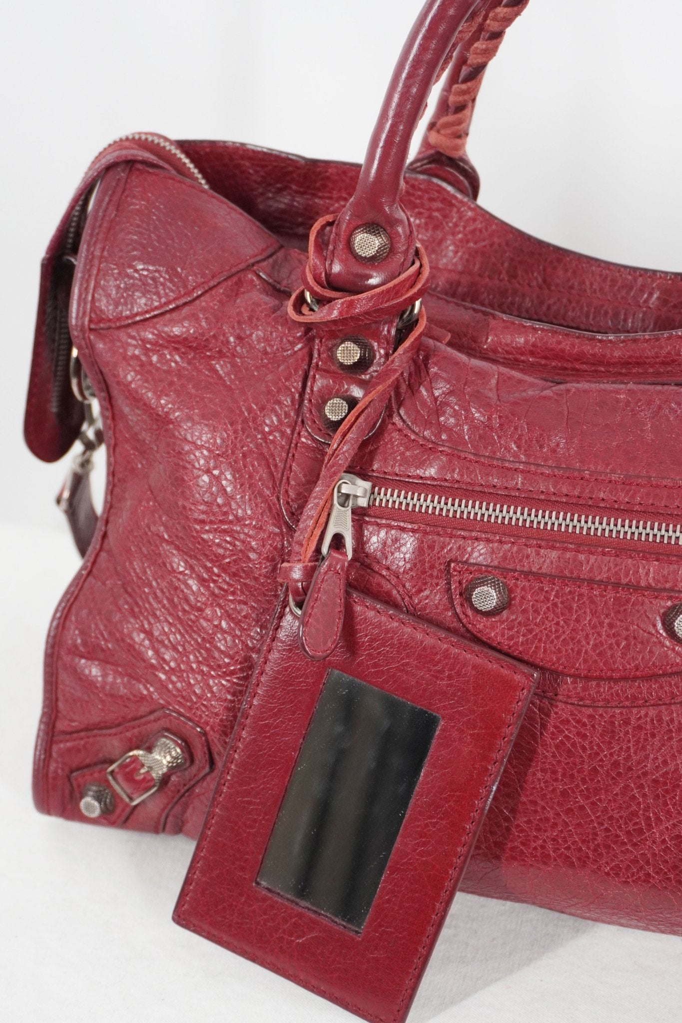 F/W 2015 Balenciaga City Bag Burgundy - Jade Vintage