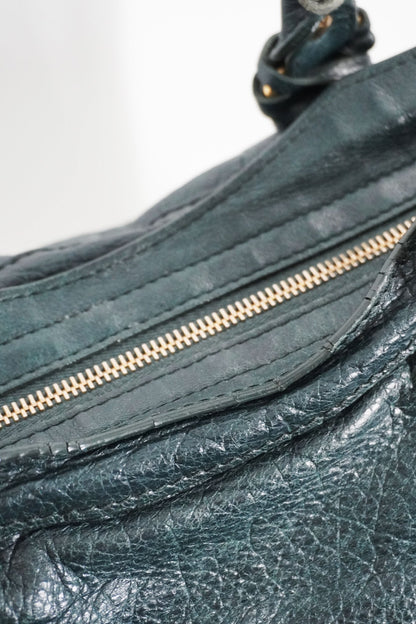 F/W 2015 Balenciaga City Bag Vert Pinede Giant 12 Gold - Jade Vintage