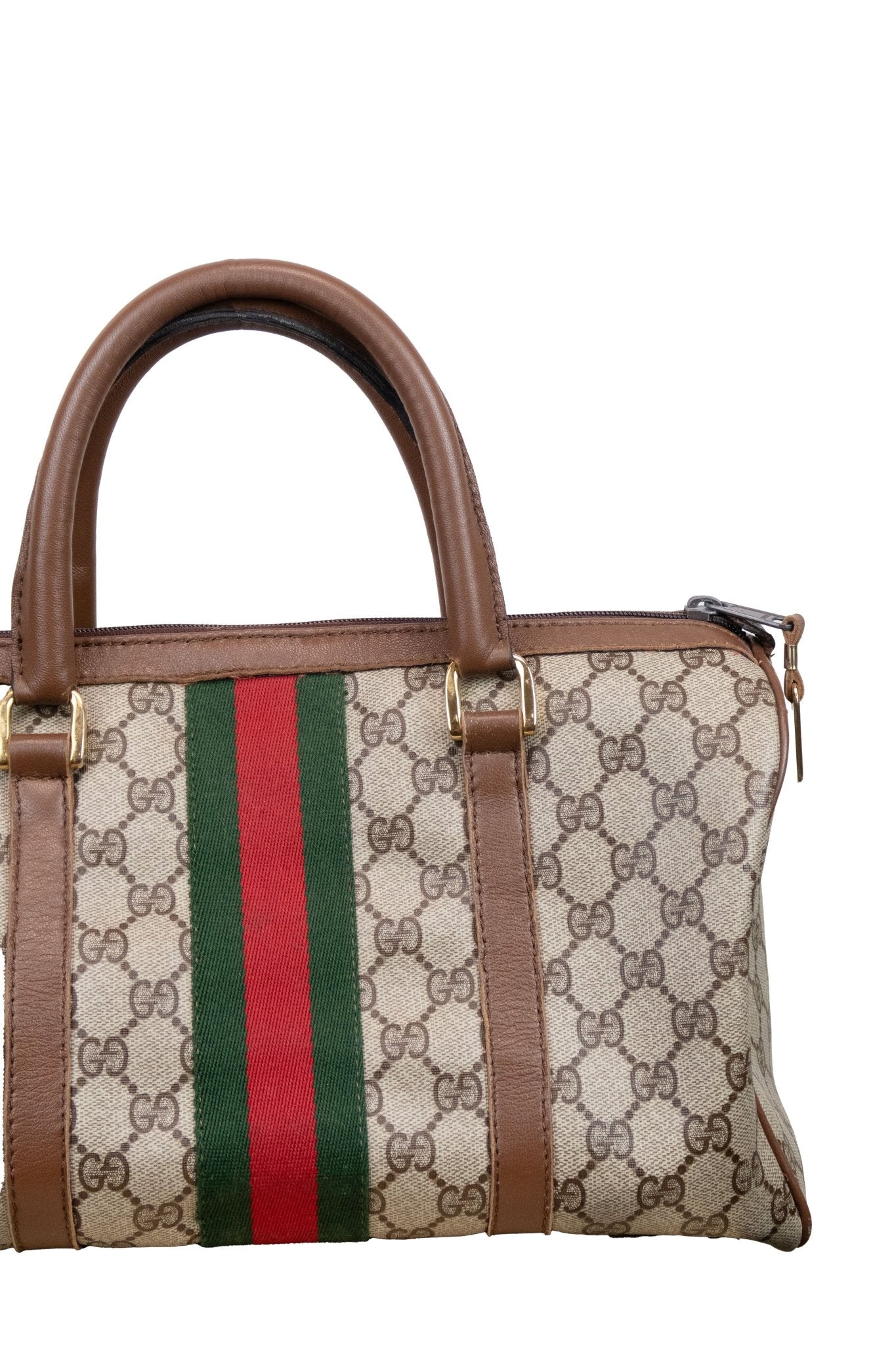 Gucci Monogram Boston Bag - Jade Vintage