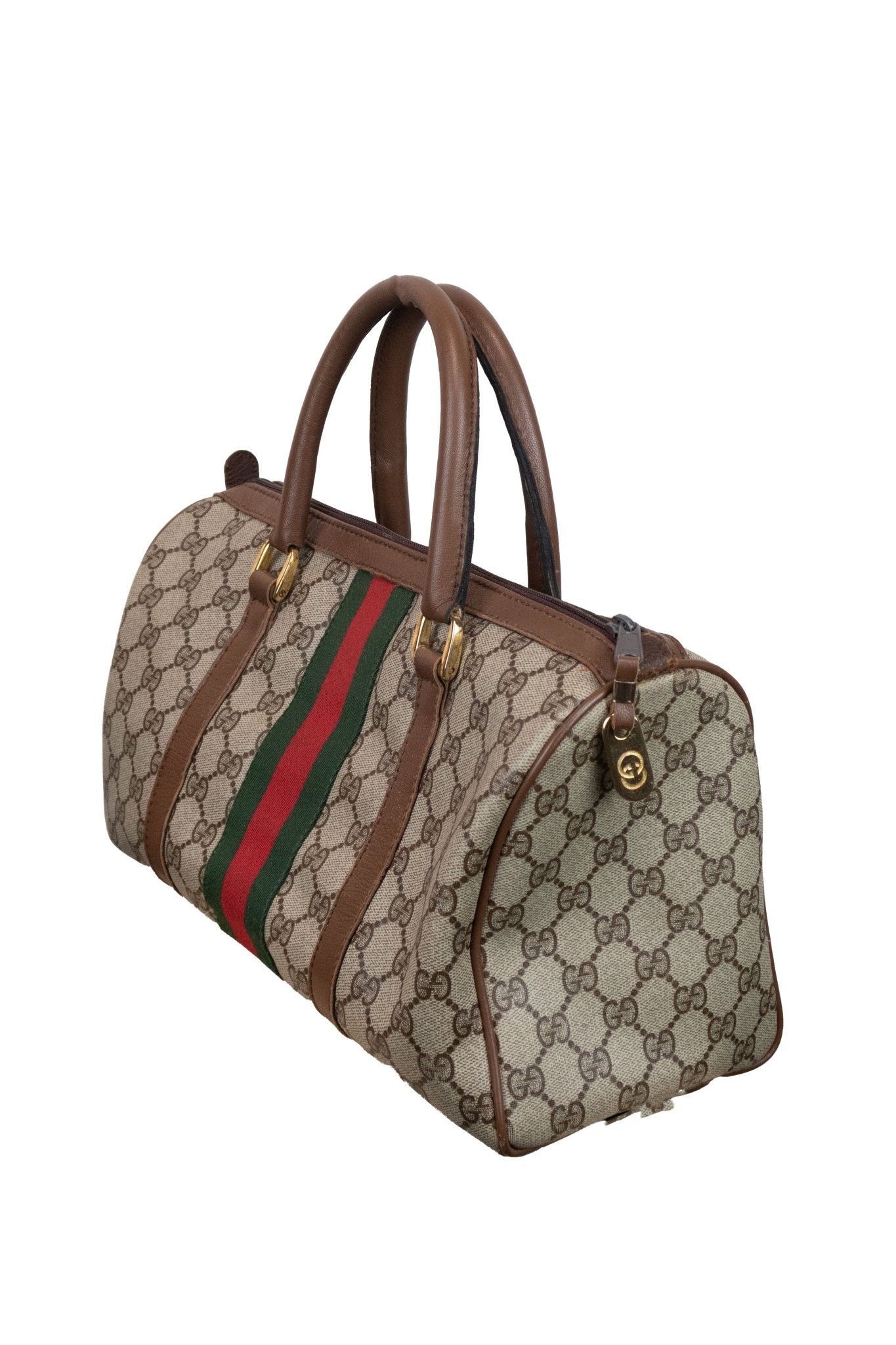 Gucci Monogram Boston Bag - Jade Vintage