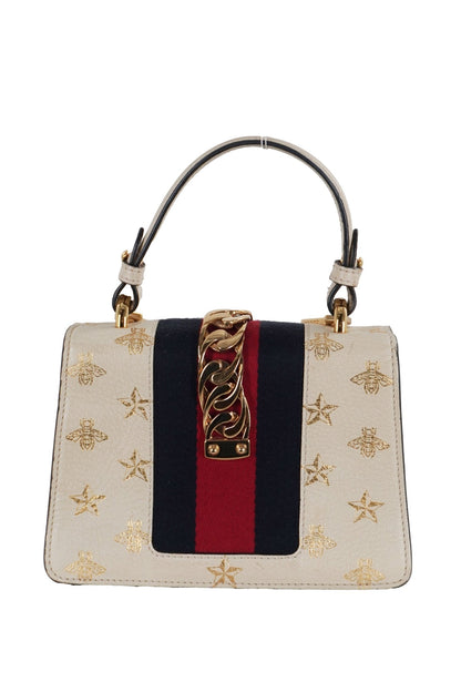 Gucci Web Mini Sylvie Bee Star Shoulder Bag - Jade Vintage