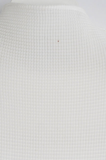 Issey Miyake Me White Short Sleeve Top - Jade Vintage