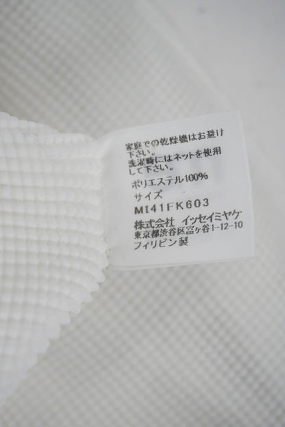 Issey Miyake Me White Short Sleeve Top - Jade Vintage
