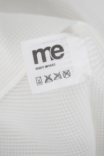 Issey Miyake Me White Short Sleeve Top - Jade Vintage