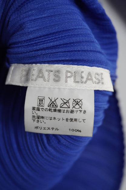 Issey Miyake Pleats Please Blue Top - Jade Vintage