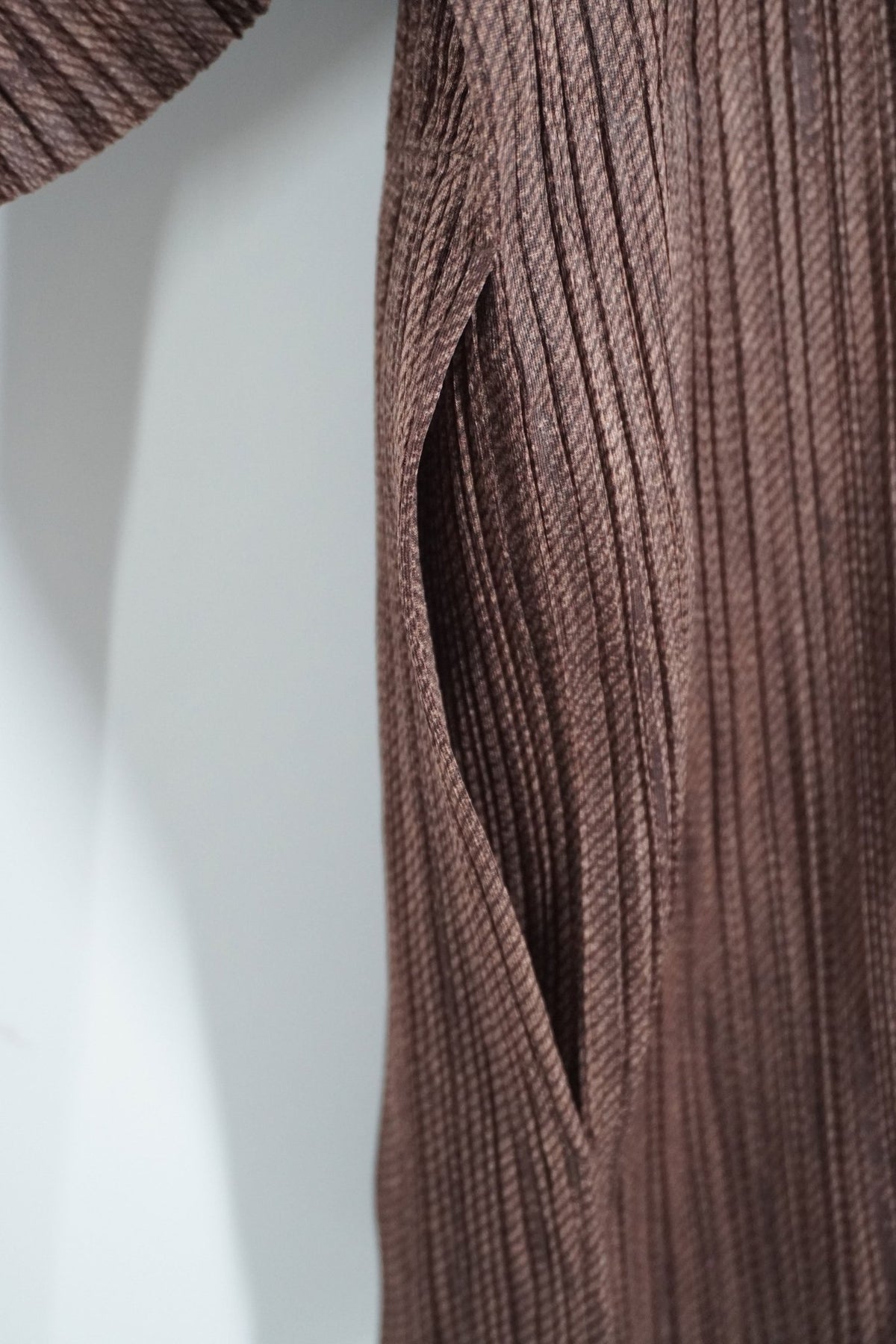 Issey Miyake Pleats Please Brown Cardigan Top - Jade Vintage